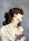 Giovanni Boldini Canvas Paintings - Profile Of A Young Woman